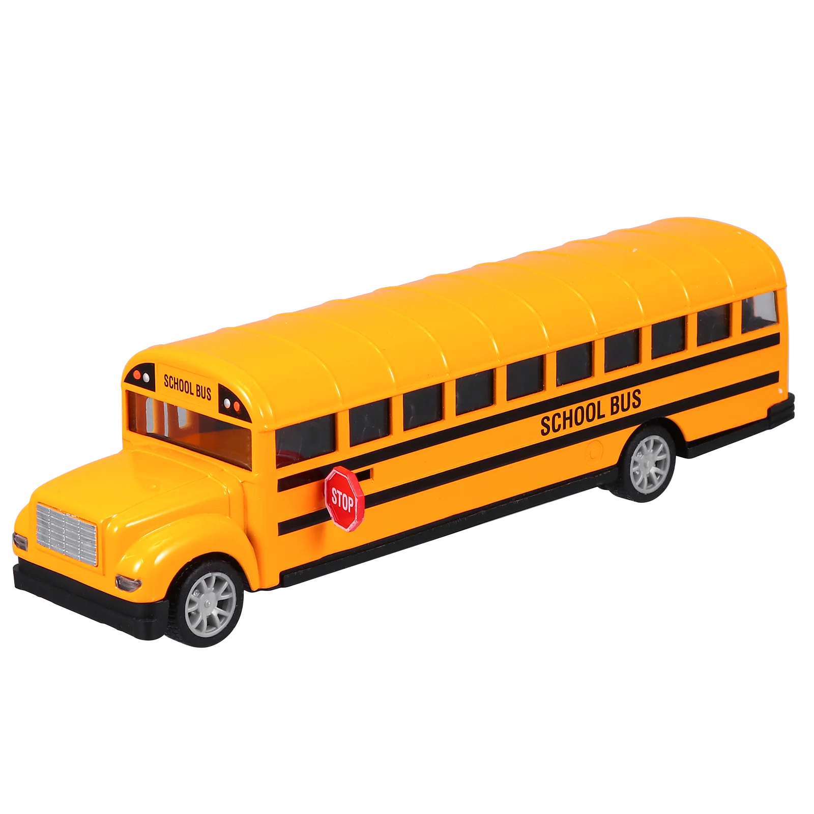 School Bus Toy Car Auto Mini Toys Babies Autobus Infant Cars for Kids Alloy Double Layer