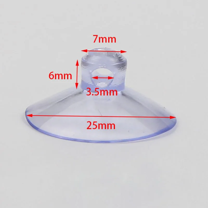 10Pcs Transparent Aquarium Suction Cup Air Tube Holder Sucker for Fish Tank Pump Oxygen Air Tube Fixing Clip Accessories