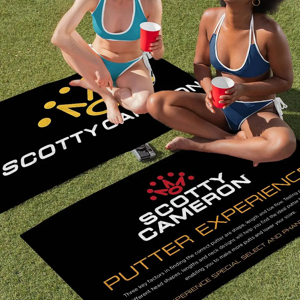 S-Scotty C-Cameron Microfiber Blanket Quick Drying Beach Towels Oversized Printing Super Absorbent Pool Towel Blanket