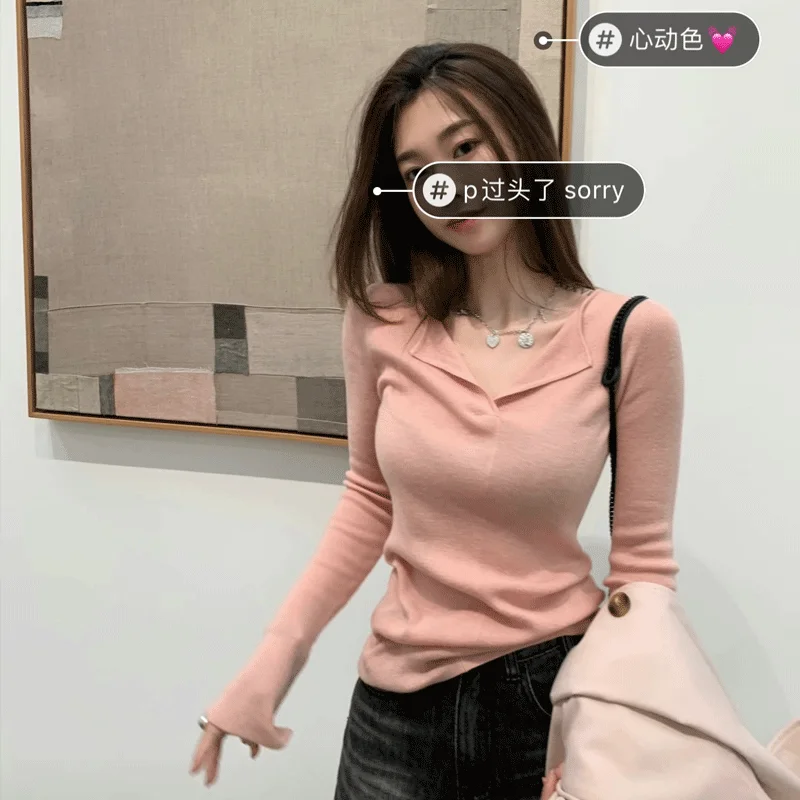 

Свитера Джемперы Пуловеры Женский Свитер Таинственный Вязаный Femme Ресторан Ужин Дата Ночь Романтика Элегантный Женский Осень