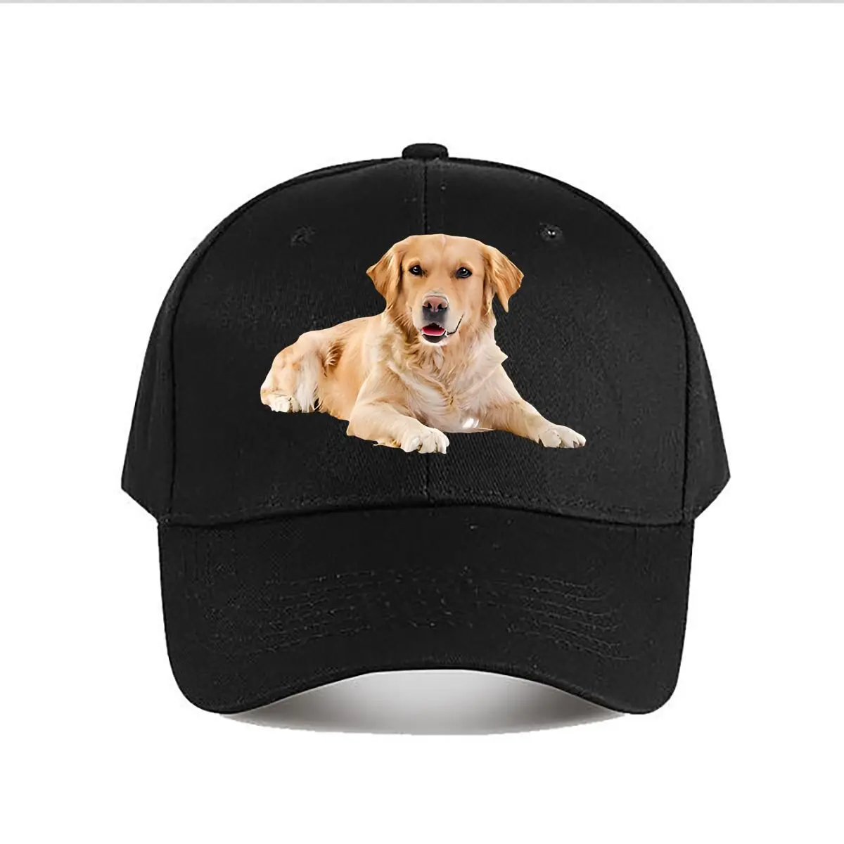 Realistic Plush Golden Retriever Toy Baseball Cap Fashion Men Sunhat Women's Outdoor Sports Snapback Cap