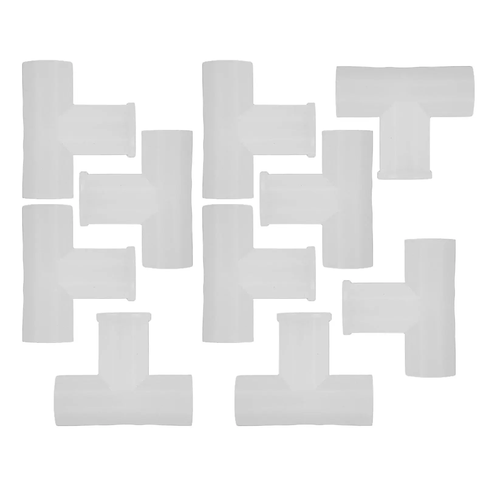 

10 шт. модульных соединителей для труб, утолщенные, 16 мм, Т-образные пластиковые тройники для обувных полок, органайзеров для шкафов, стеллажей для хранения