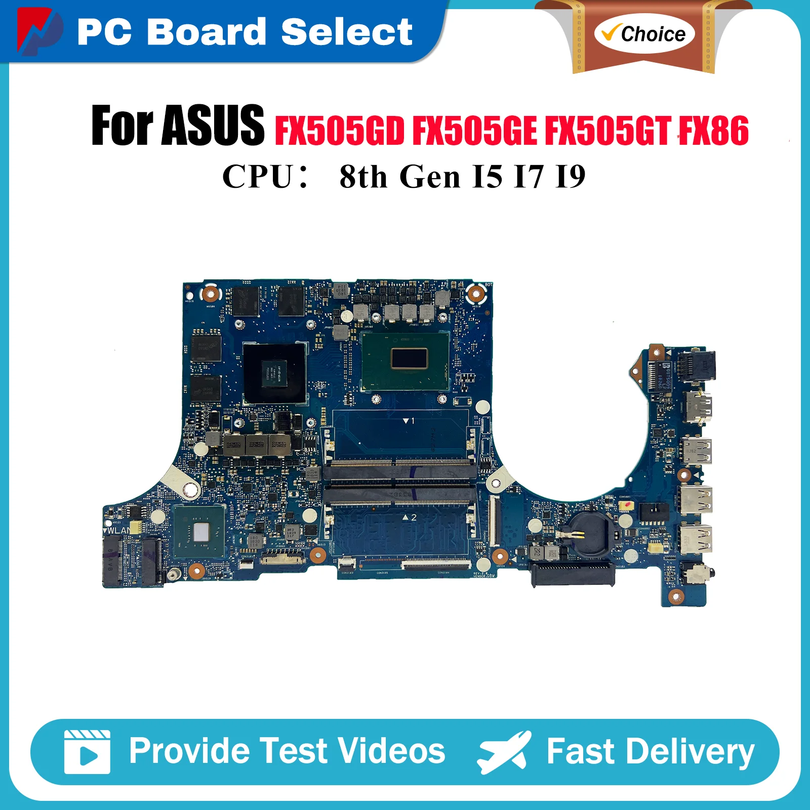 

FX505GD Материнская плата для ноутбука ASUS TUF Gaming FX86FE FX86FD FX505GE FX505GD FX505GT FX505 Материнская плата для ноутбука с процессором I5 I7 I9