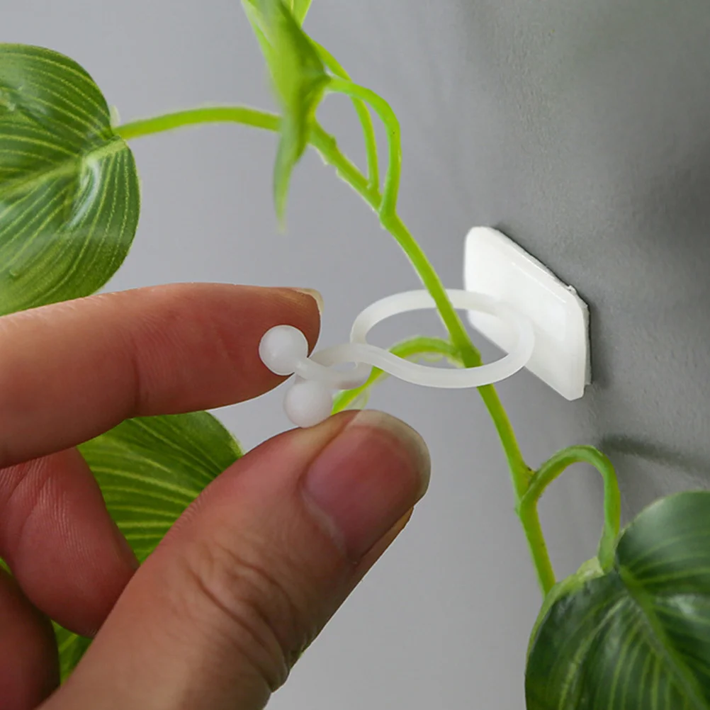 

100pcs Multifunctional Cable Fixer Plant Growth Hook Clip For Wall Garden Support Gardening Supplies Plant Fixing Tools Home