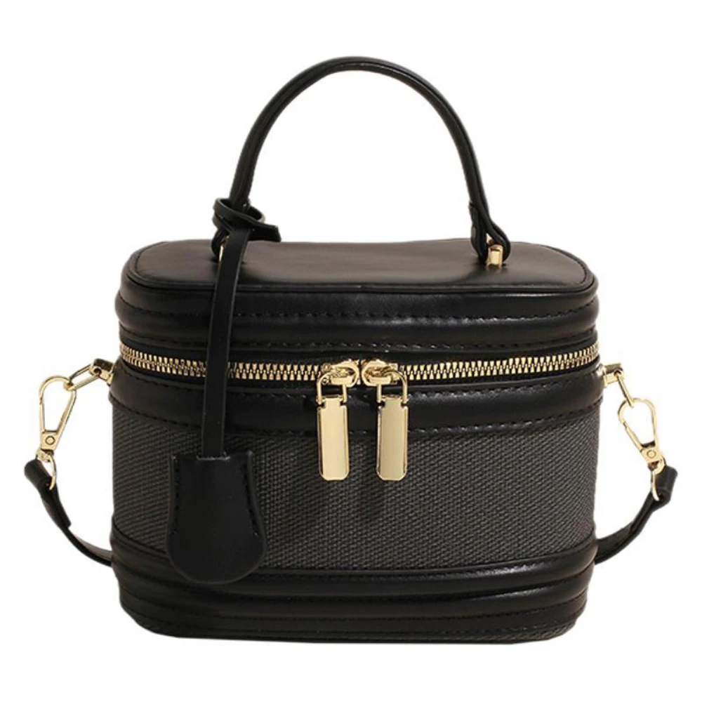 

2024, весна-лето, новая сумка через плечо, женская шикарная лоскутная нежная сумка на плечо на молнии, ручные сумки-ведра для ежедневных поездок на работу