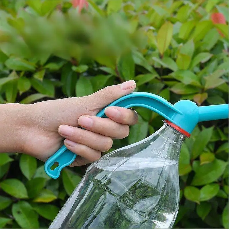 Long-spouted Watering Can with Integrated Spray Bottle for Efficient Plant Watering