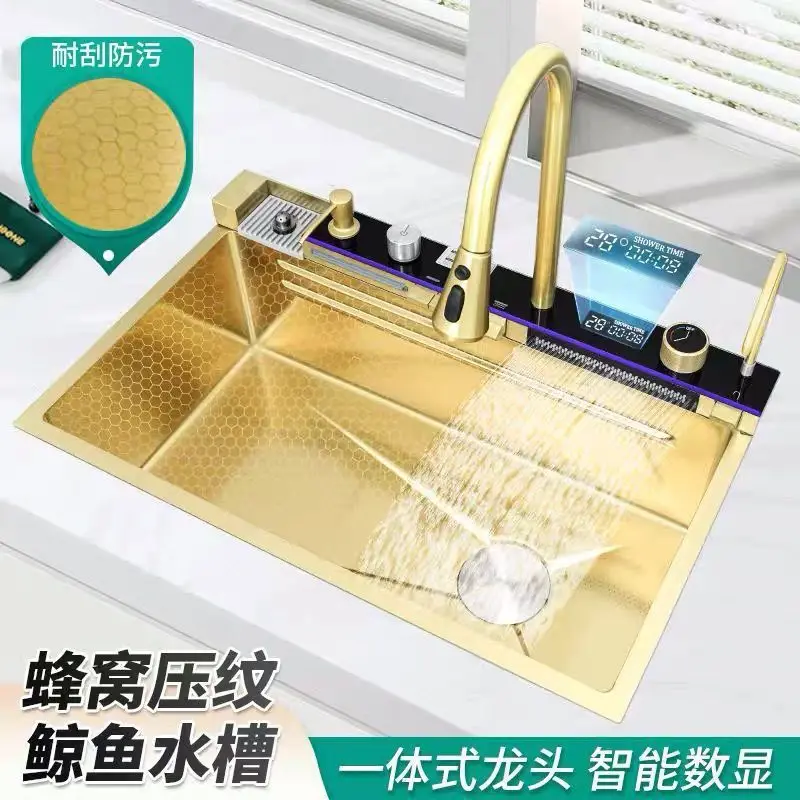 Thickened Kitchen Sinks Stainless Steel Large Capacity Kitchen Sinks Durable Nice Home Improvement Lavelli Da Cucina ZY40SC