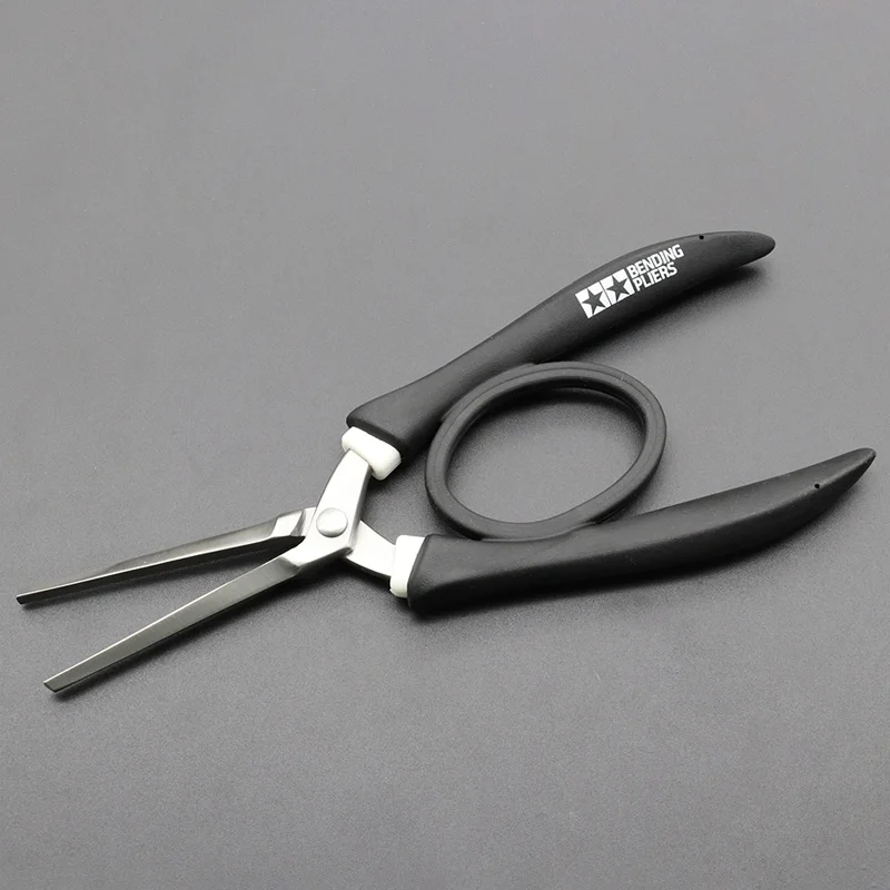 TAMIYA 74084/74067 Bending Pliers for Photo-Etched Parts Mini Flat Tongs Etching Sheet Long-nose Pliers Model Craft Tools