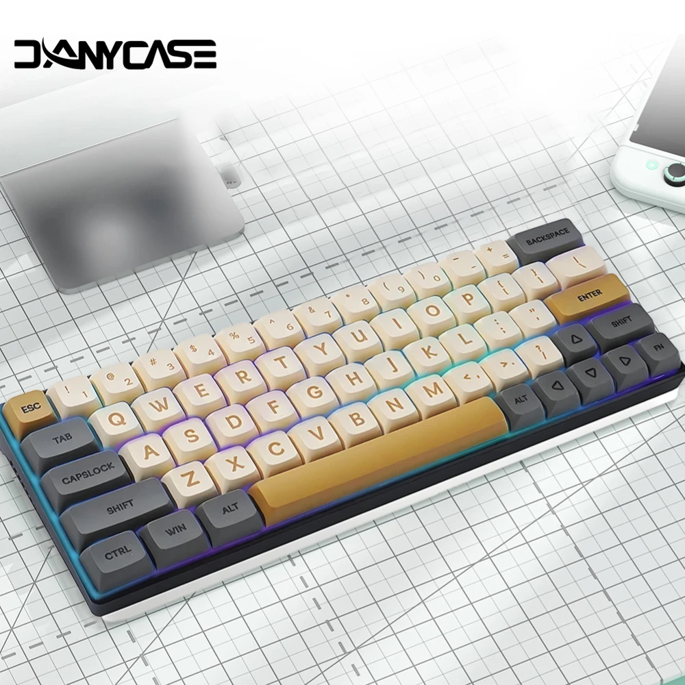 125 Keys XDA PBT Keycaps Set Matcha Green for 61/64/68/75/87/98/104/108 Keys Mechanical Keyboard for Cherry/Gateron/Otemu/Kailh