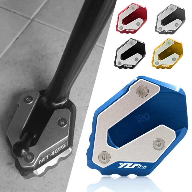 

Для YAMAHA MT125 MT125 MT-125 YZF-R125 YZF R125 мотоциклетная подставка с ЧПУ, боковая подставка для ног, удлинитель, опорная пластина, увеличенная
