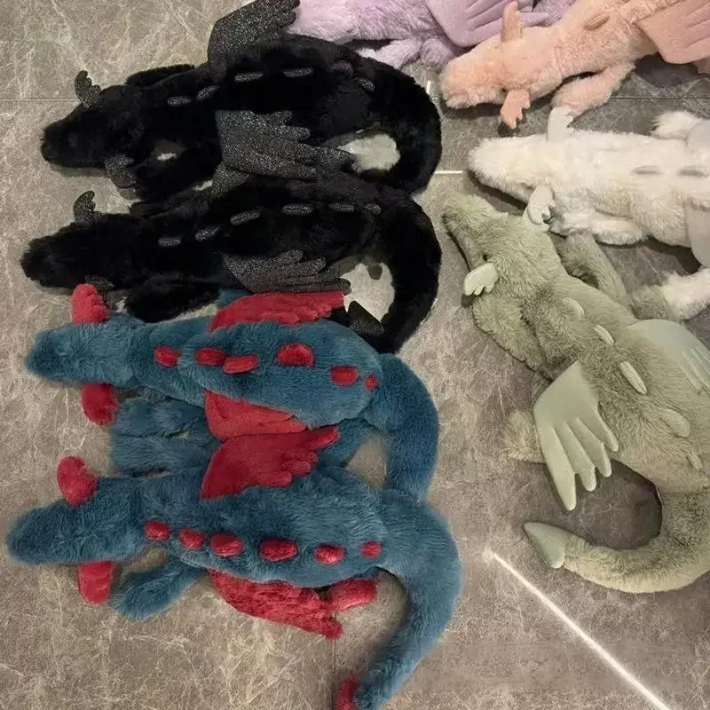 

For New Limited Edition Jelly Cat Black Blue Dragon Doll Soothing Toy Holiday Gift cat toy pet toys Cat And Dog Companion Toy