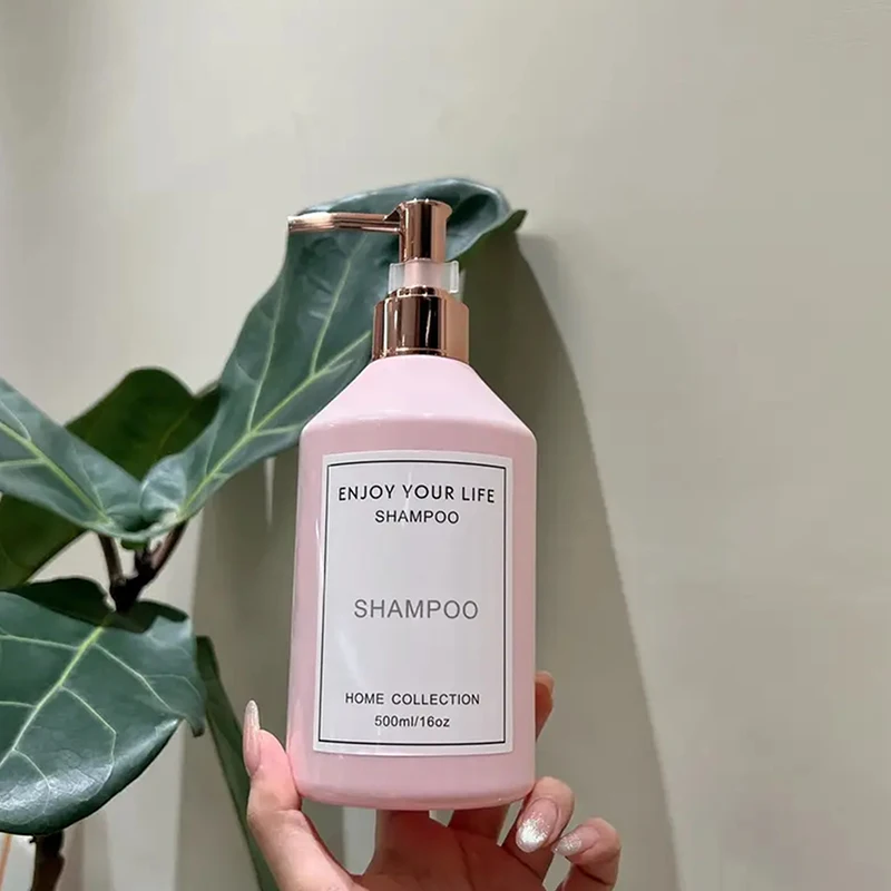 500 ml Bad Dekor Seifenspender Nachfüllbar Shampoo Conditioner Körperwaschspender Flasche Badezimmer Flüssigkeitsbehälter