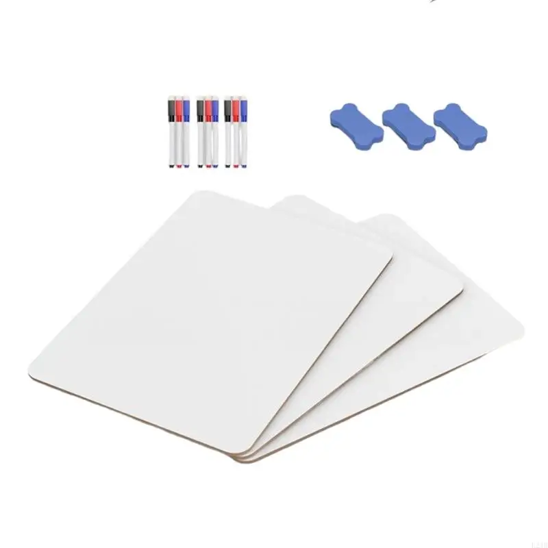 2025 New 1/3/6 Pcs Double Sided Whiteboard Message Board Small White Boards Writing Board