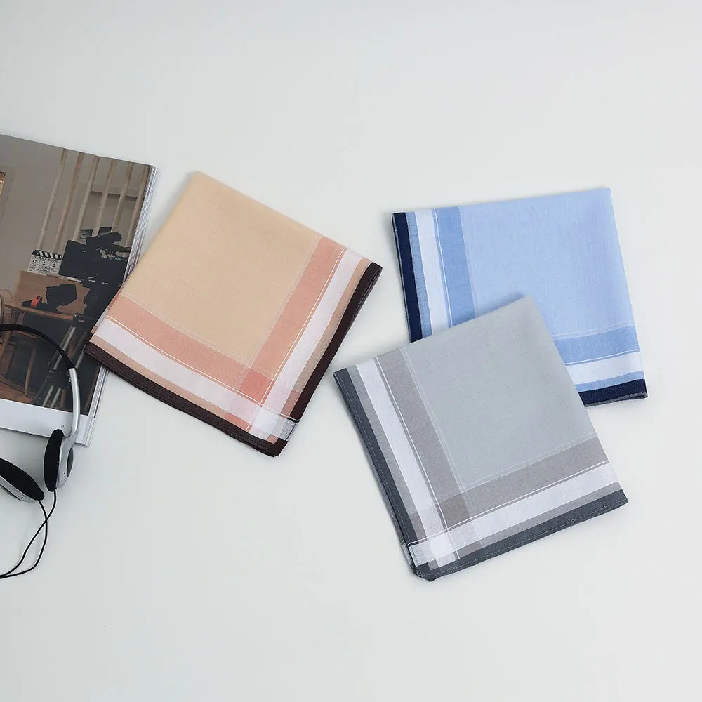 12 pezzi fazzoletto in cotone da uomo asciugamano da tasca salvietta assorbente per il sudore asciugamano quadrato classico plaid 40 * 40 cm