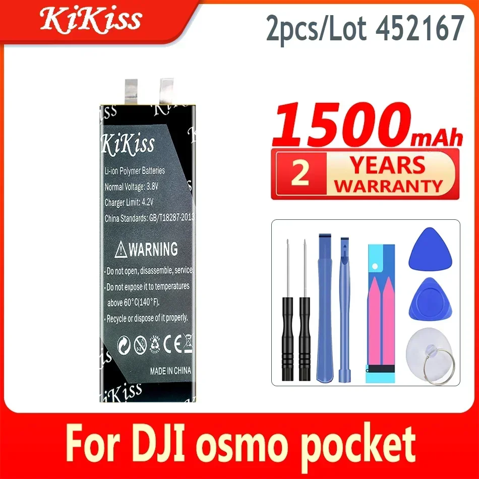 

Аккумулятор KiKiss большой емкости 452167 IAS001NA HB3 для DJI Osmo Pocket II 2 Pocket 2 Bateria для экшн-камеры