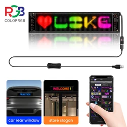 5V Flexible LED Matrix Panel LED Sign for Car Super Bright Programmable LED Sign for Store Hotel Bar Via Bluetooth APP Custo