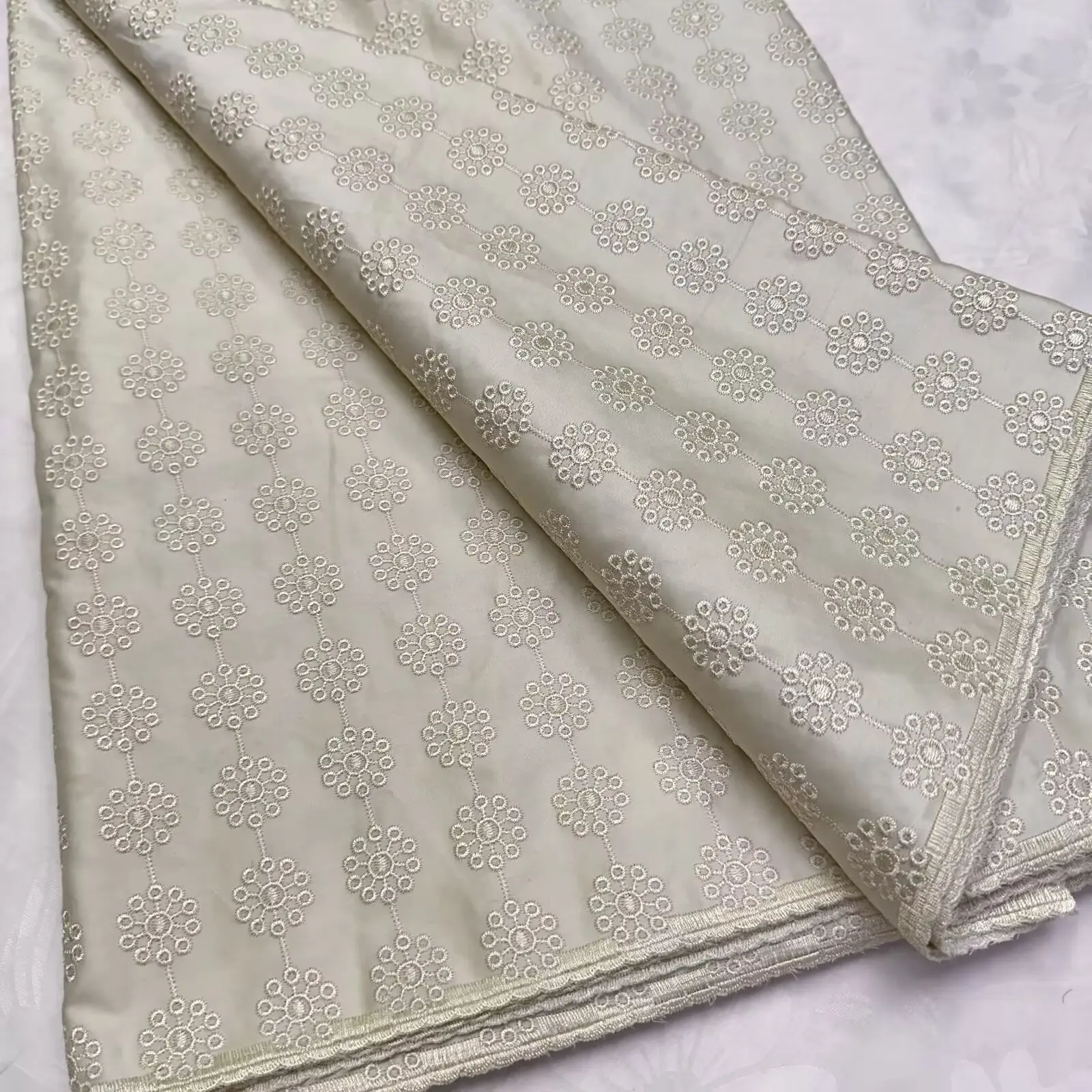 Нигерийская хлопковая польская атласная ткань с вышивкой, высококачественная швейцарская вуаль, кружевной материал для мужчин, стиль Дубая-LY