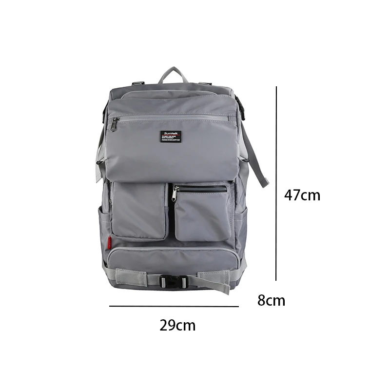 VC Waterproof Nylon Men\'s Backpacks Large Capacity Youth School Backpacks Multi Pocket Design Sports Travel Backpack for Men