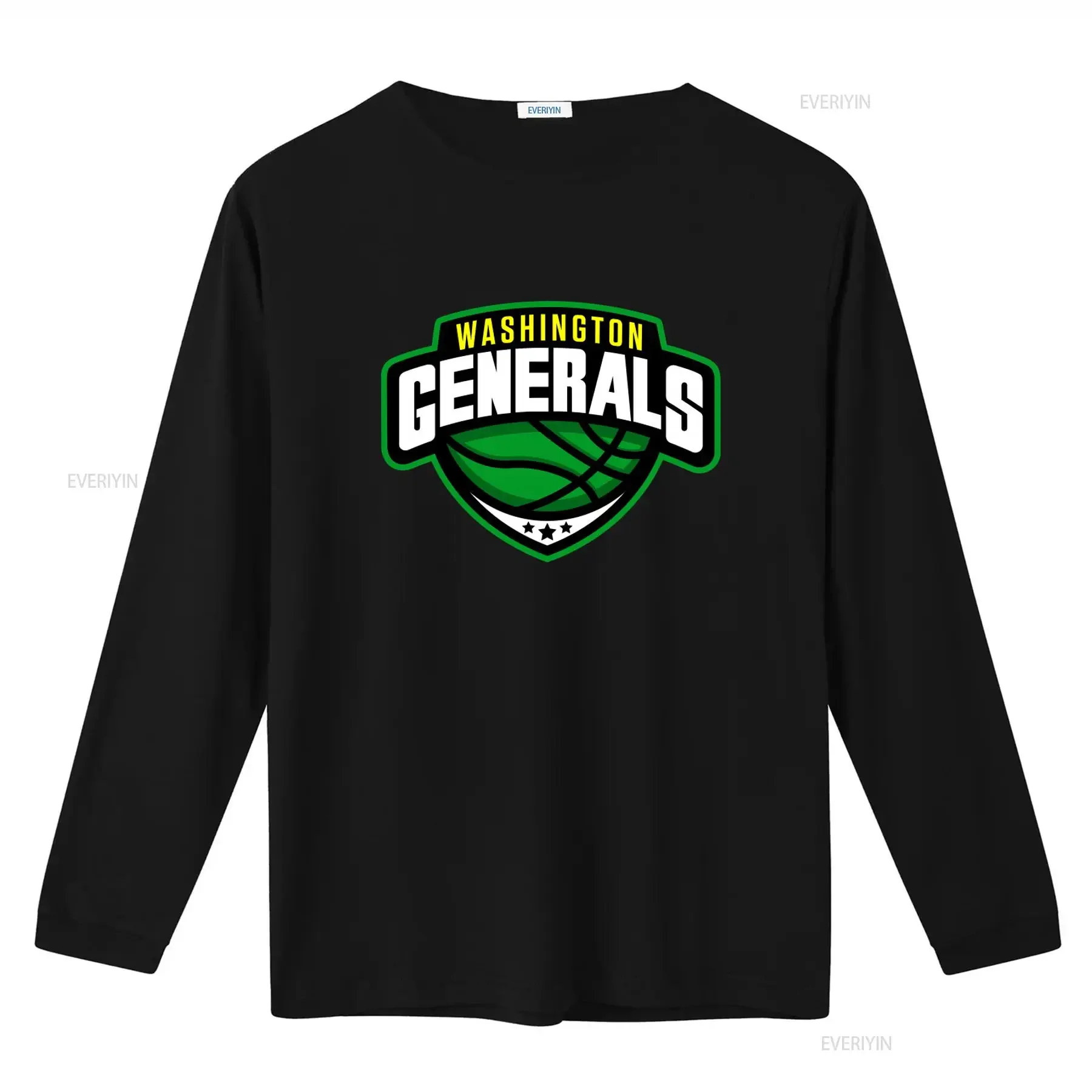 Washington Generals Basketball Team Logo Print T Shirt for Sports Fans vintage Washed Casual graphic Breathable homme