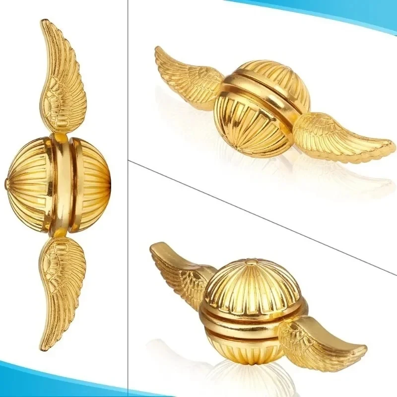 Golden Snitch Fidget Spinner Metal Antistress Hand fingertip gyro Rotation Cupid Spinning Top Stress Relief Toys for Kid Adults