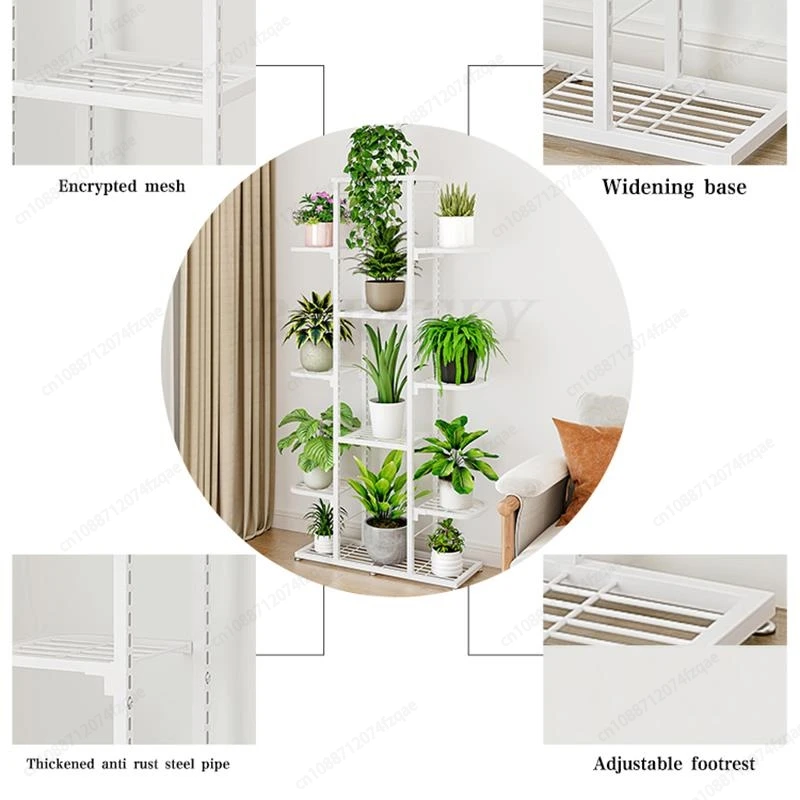 Plant Stand And Flower Stand 5/7 Tier Flower Shelf Planter Rack Storage Organizer Display Indoor Garden Balcony Storage Rack