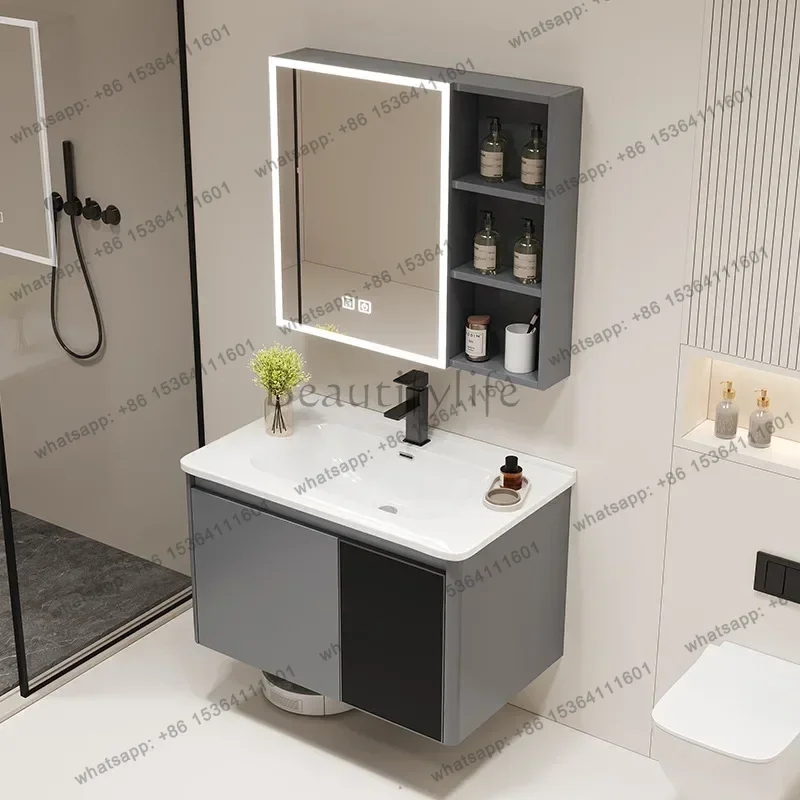 LD30 Inch Bathroom Vanity with Vessel Sink, Bathroom Cabinet with Drawer and 2 Doors, Small Quick Assembly Storage