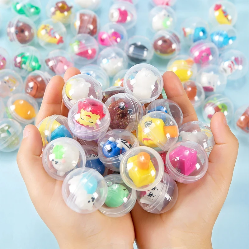 10pc 32mm Mixed Cartoon Surprise Twisted Egg Ball Toys Kids Birthday Party Favors School Prizes Guests Gift Goodies Fillers