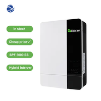 Lifepo4 Battery Pure Sine Wave Solar Power Inverters Single Phase Home System Solar Growatt 5KW Off Grid Inverter in Stock