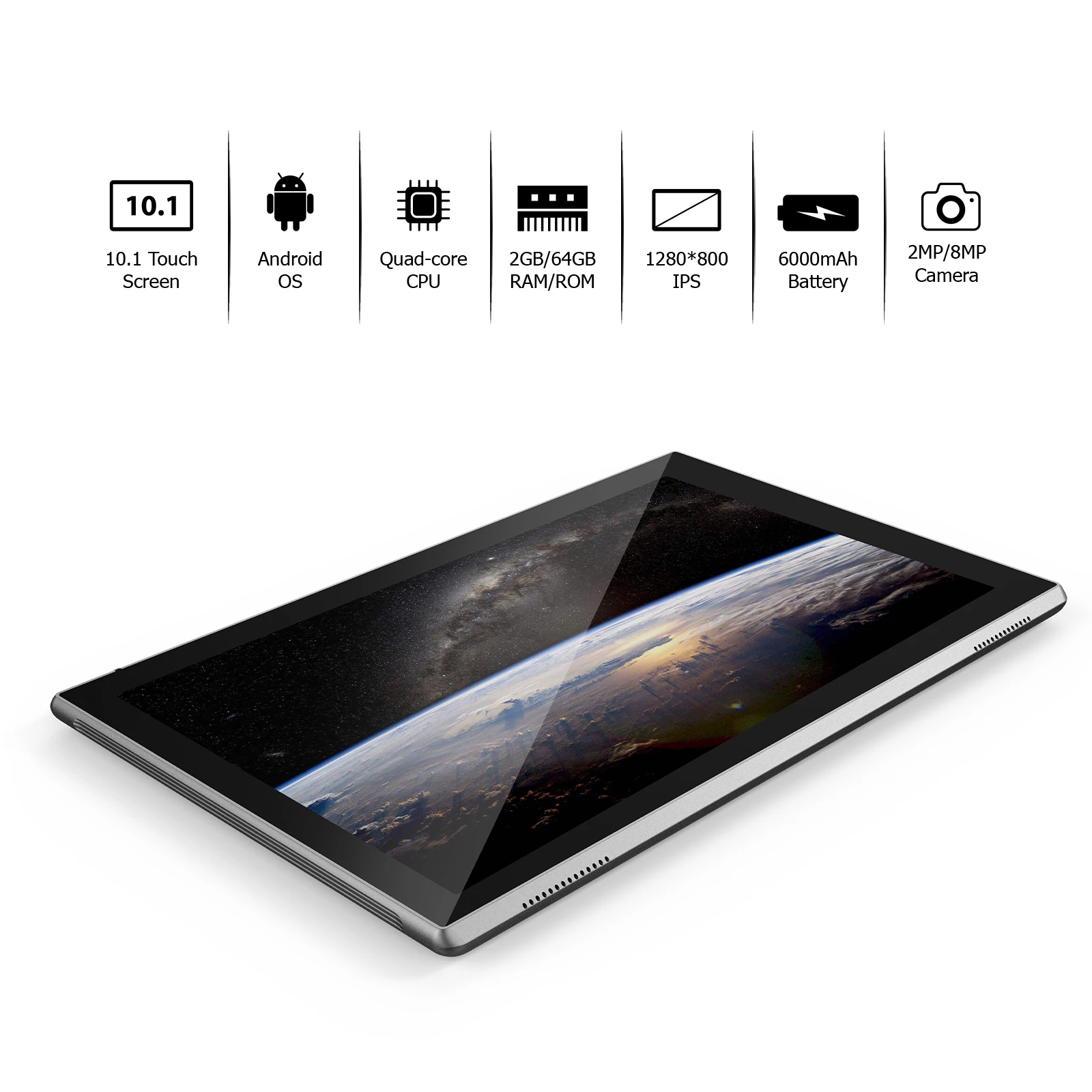 Imagem -02 - Tablet Android 64 gb Android 11 Google 6000mah Qps10