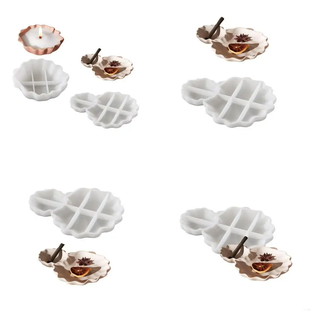 Fashionable Shells Shaped Silicone Mould Tray for Epoxy Resin Jewelry Plate Holder Craft Art and Home Decoration
