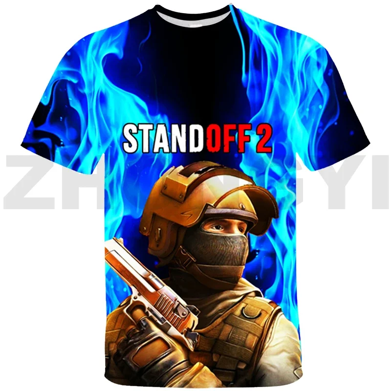 3D Printed Standoff 2 T-shirts for Men Hip-Hop High Street Oversized T Shirt Kids Casual Anime Short Sleeve Summer Harajuku Tees