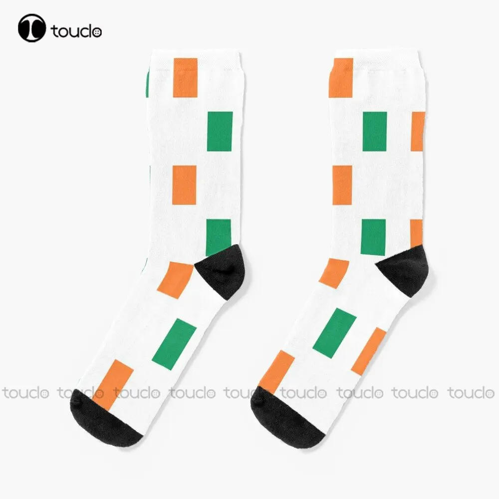 Republic Of Ireland Country - Irish Flag Socks Kawaii Socks Personalized Custom Unisex Adult Teen Youth Socks 360° Digital Print