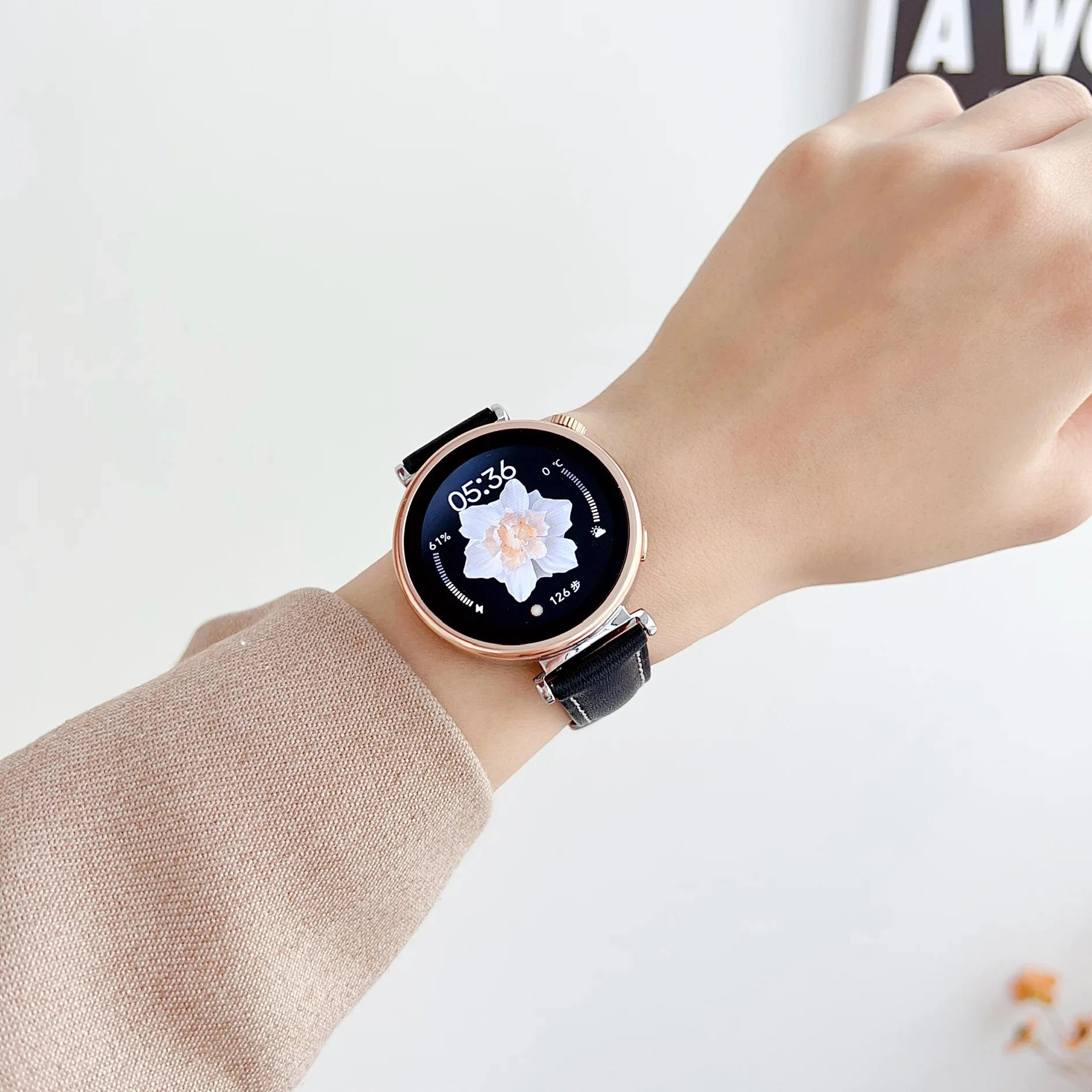 Bracelet de montre en cuir pour femme, bracelet Smartwatch pour fille, Huawei Watch GT4 5, 18mm, 41mm