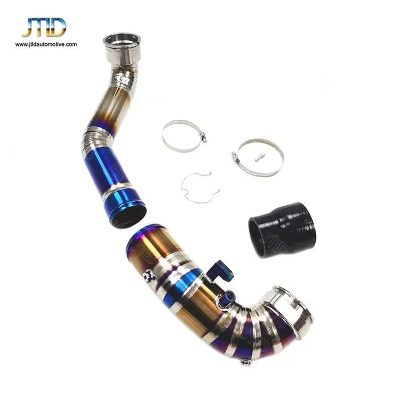 JTLD High Performance Air Intake Titanium Alloy for BMW B58 G Series Charge Pipe / Toyota GR Supa A90 Charge Pipe Color zebra