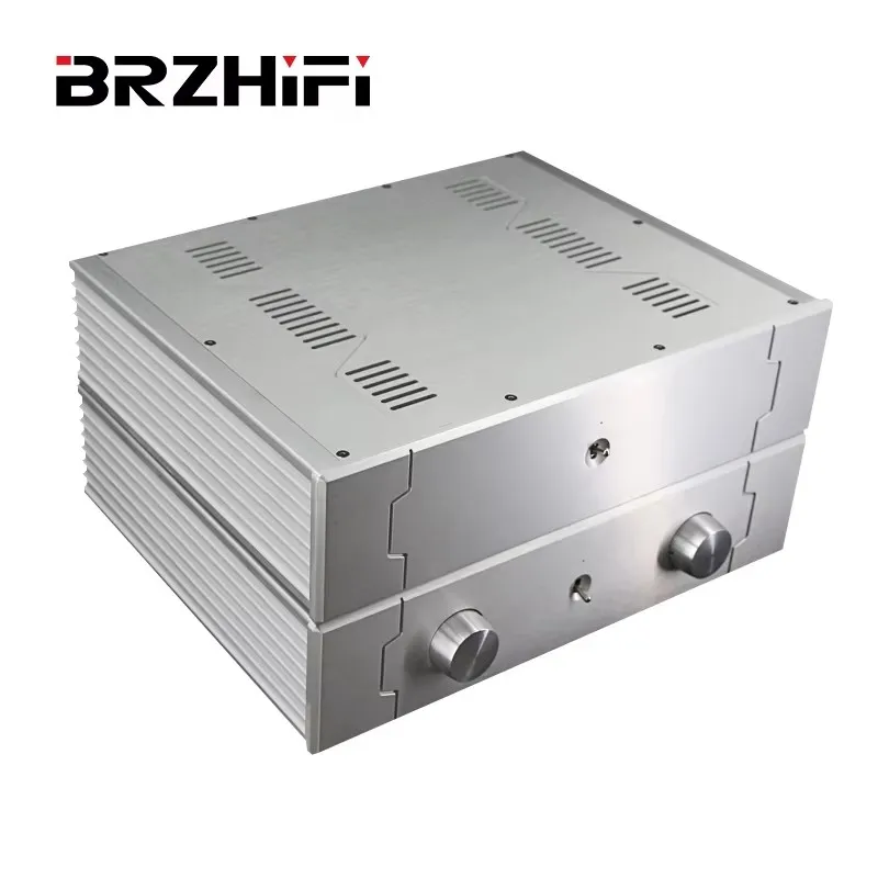 

BRZHIFI 4310 Aluminum Case Power Amplifier Shell Preamp audio Chassis DIY Custom Amp Driver Board Junction Box waterproof