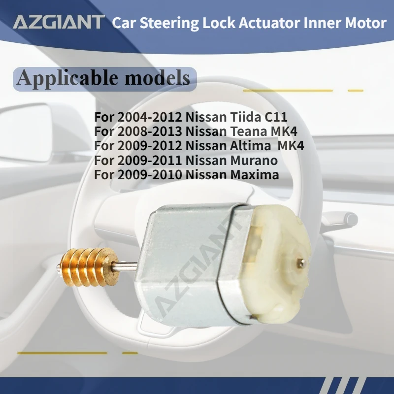 

For 2004-2012 Nissan Tiida C11/Teana MK4 2008-2013 AZGIANT Car Steering Lock Actuator Inner Motor DC 12V Auto Accessories OEM