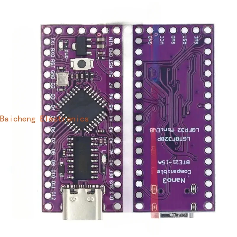 1PCS LGT8F328P-LQFP32 MiniEVB TYPE-C Replace nano V3.0 with crystal oscillator Development Board