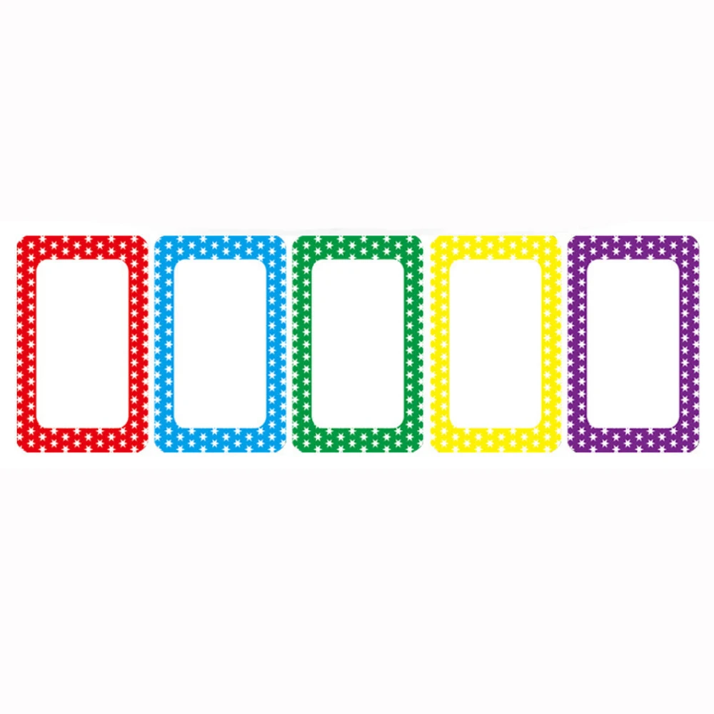 150pcs All-Purpose Paper Name Tag Stickers, Self-Adhesive Labels for School, Office, Home, Parties, Meetings - Multicolor