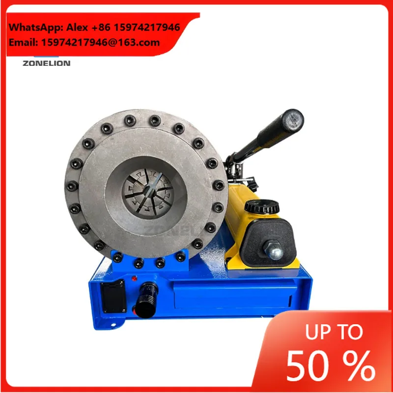 Hand Operated Portable Hydraulic Hose Crimper With Full Set Standard Moulds