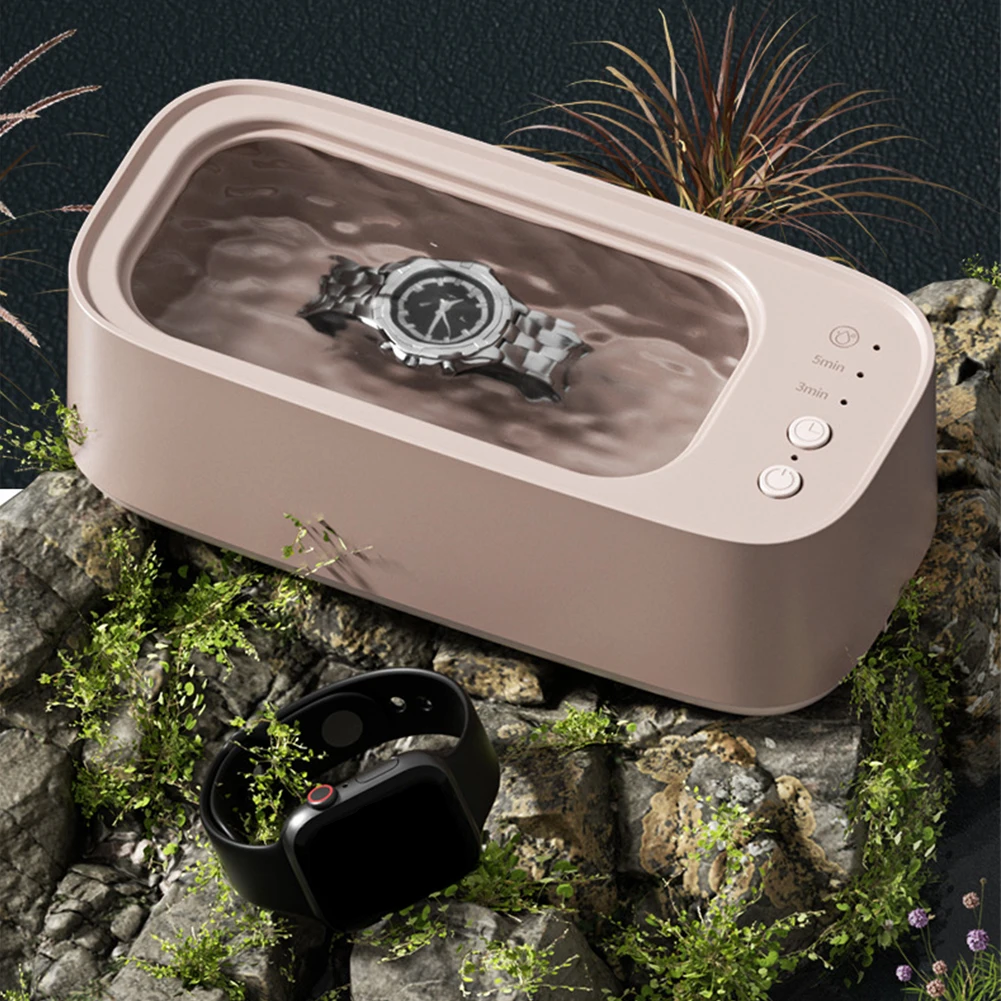 High-frequency Vibration Cleaners 45KHZ Jewelry Cleaner Machine Timing with 500ML Sink for Jewelry/Pacifier/Makeup Tool/Eyeglass
