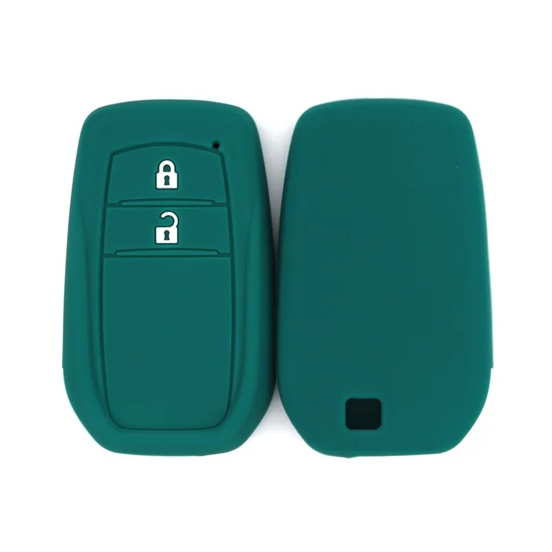 

Silicone Car Key Case for Toyota Camry/RAV4/Wilanda/Prado/Avalon - 2-Button Key Fit, Protective Pouch Anti-Scratch Accessories