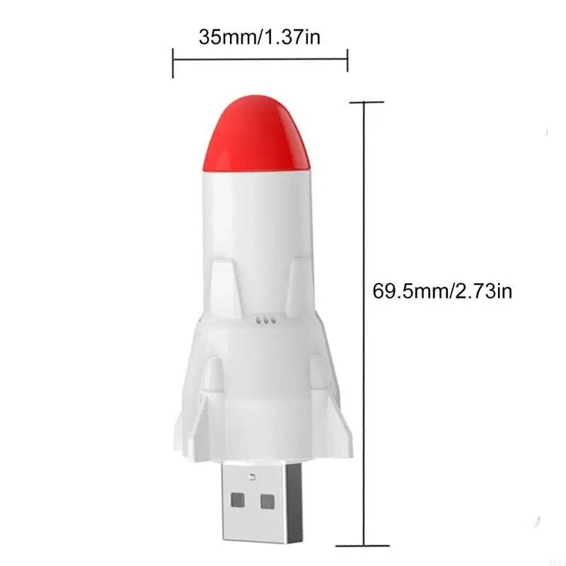 Q84a LED Night Lights Decoraciones lámpara conexión USB para niños Estudiante niña Libro del escritorio Decoraciones