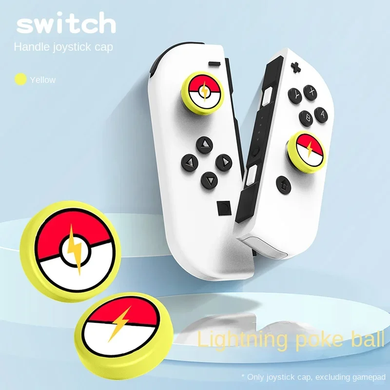 Pokemon Pikachu Joystick Cover Thumb Stick Grip Nintendo Switch Oled Button Caps NS Lite Joy-Con Controller JoyCon Gamepad Case