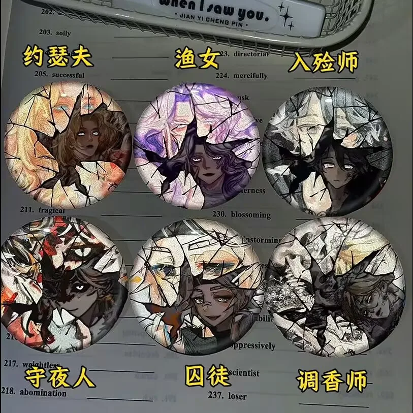 

Новый "Identity V" Baji Identity V периферийные устройства с двойной вспышкой, светоотражающий значок, подарочная коллекция, подвеска для школьной сумки, рыбак Джозеф