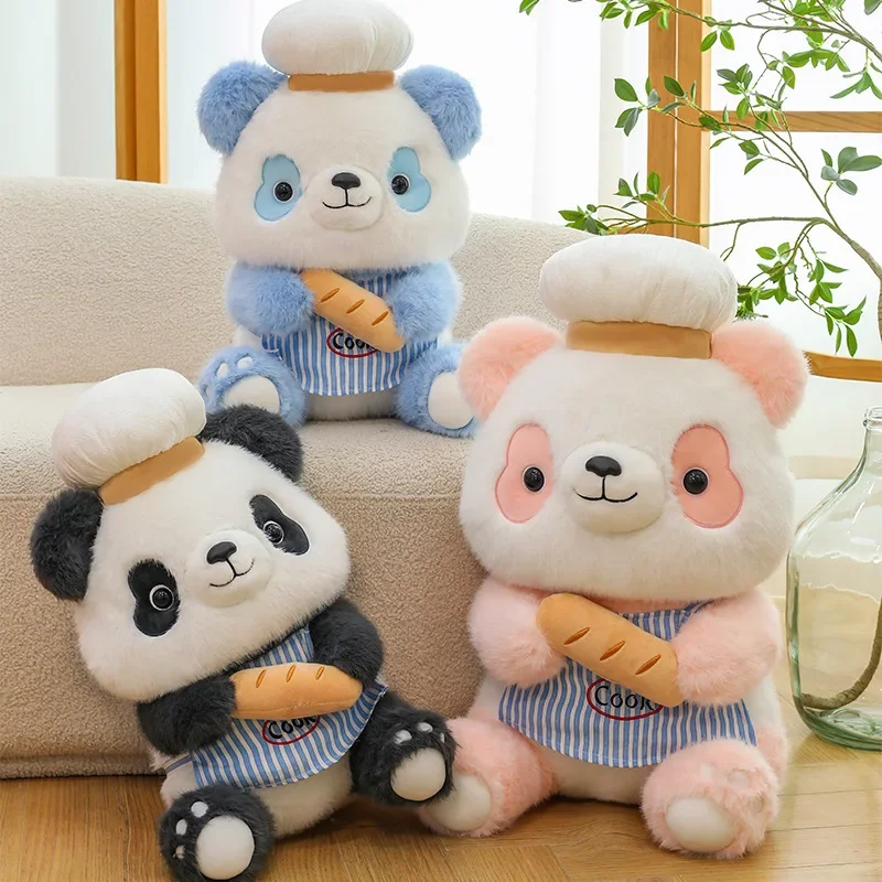 

Hot Kawaii 35/50/65cm Cartoon Creative Baking Panda Plush Toys Dog Plush Doll Decorative Pillow Doll Children Christmas Gift