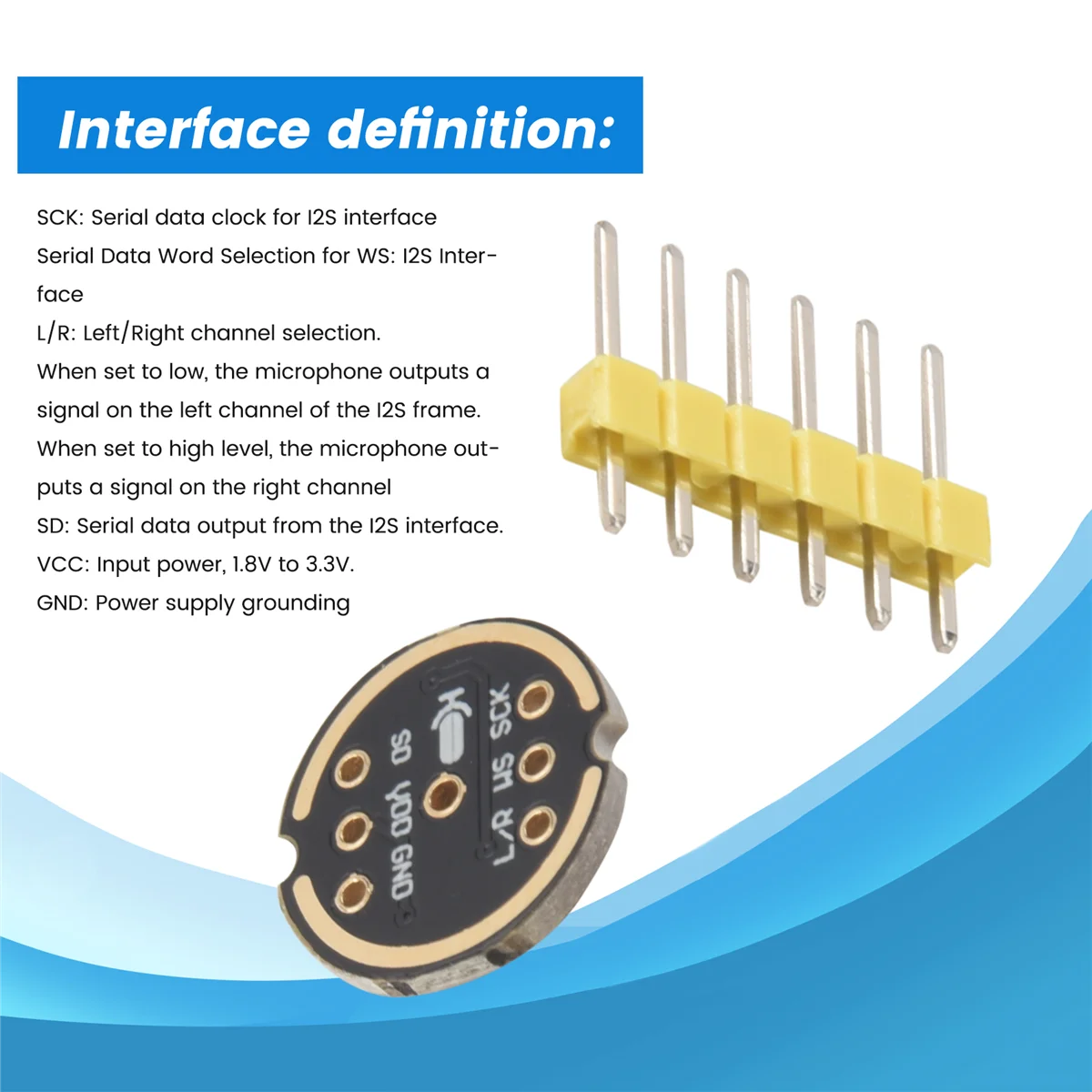 Efficient 5Pcs INMP441 Omnidirectional Microphone Module