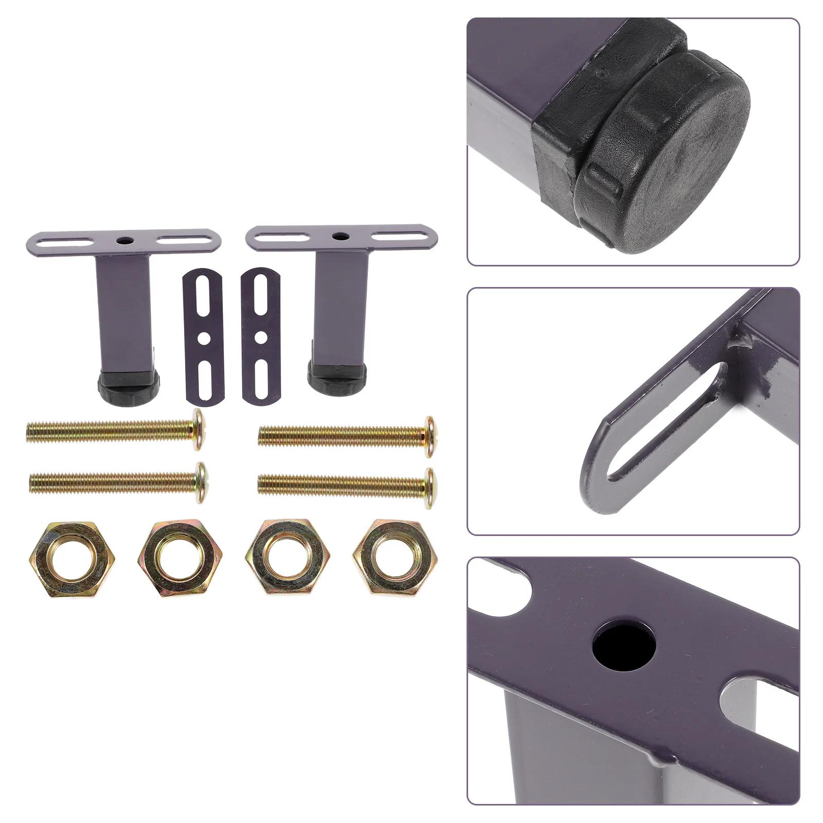 

2Pcs Bed Frame Support Legs Adjustable Height Heavy Load Center Legs Replacement Parts for Bed Frame Furniture Support