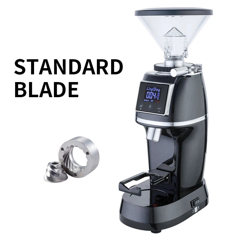 مطحنة القهوة 60 مللي متر الفولاذ المقاوم للصدأ مخروطي طحن القرص لمسة عملية توقيت الكمي الكهربائية اسبريسو مطحنة القهوة