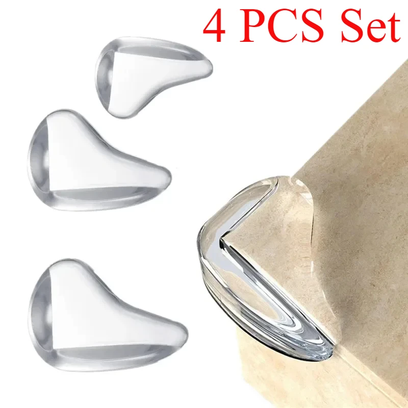 4pcs Table Conner Protector for Children Kids Transparent Furniture Edge Guards Anti-collision Safety Guards Protection Cover