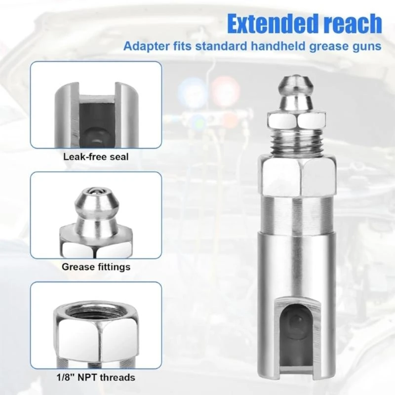 

A2BF Grease Injection Adapter With Extension Hose for Lubrication Mechanical Workshop